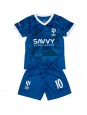 Billige Al-Hilal Neymar Jr #10 Hjemmedraktsett Barn 2024-25 Kortermet (+ Korte bukser)